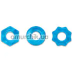Набір з 3 ерекційних кілець Renegade Chubbies Super Stretchable Rings, блакитний - Фото №1