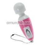 Клиторальный вибратор Power Escorts Mini Wand, розовый - Фото №1