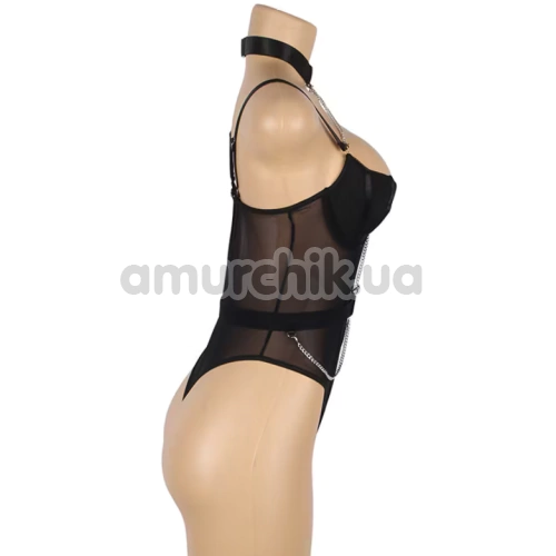 Боди Star Night Collar Chain Mesh Teddy, черное