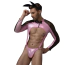 Костюм зайчика JSY Sexy Lingerie 2312, черно-розовый: боди + ушки - Фото №4