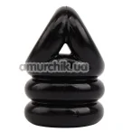 Ерекційне кільце GK Power Triangle ++ Ring, чорне - Фото №1