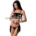 Комплект Passion Free Your Senses Kassandra Set, черный: топ + трусики-стринги - Фото №1