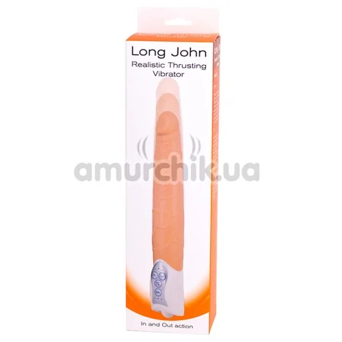 Вибратор In And Out Action Long John, телесный