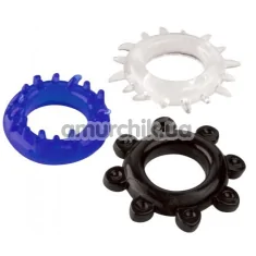 Набір з 3 ерекційних кілець Boss Series Triple C-Ring Set, різнокольоровий - Фото №1
