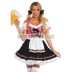 Сукня баварська Leg Avenue Beer Garden Babe, чорно-червона - Фото №1