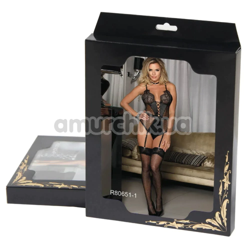 Боди Star Night Corset Mesh Bodysuit, черное