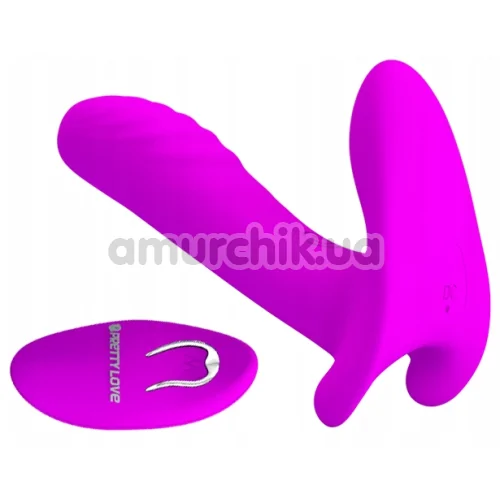 Вібратор для клітора і точки G Pretty Love Remote Control Massager, фіолетовий
