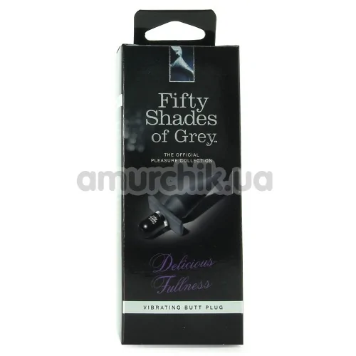 Анальная пробка с вибрацией Fifty Shades of Grey Delicious Fullness, черная