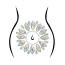 Украшение для тела Leg Avenue Fluer Jewels Sticker, радужное - Фото №2