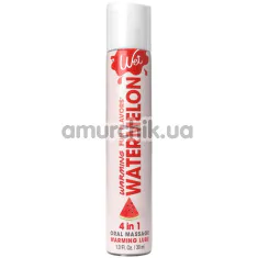 Масажно-оральний лубрикант з зігрівальним ефектом Wet Fun Flavors Warming Watermelon - кавун, 30 мл - Фото №1