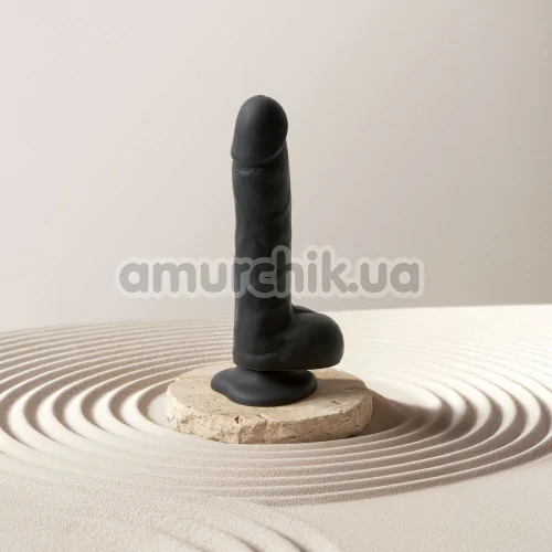 Вибратор с ротацией Strap-On-Me Rotating & Vibrating Realistic Dildo L, черный