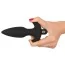 Анальна пробка с вібрацією Black Velvets Medium Vibrating Plug - Фото №3