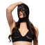 Маска Bedroom Fantasies Lace Mask With Open Mouth, черная - Фото №2