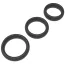 Набір з 3 ерекційних кілець Men's Play Set of 3 Cock Rings B9, чорний - Фото №4