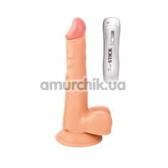 Вибратор Real Stick Nude 6.7 ровный, телесный - Фото №1