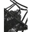 Комплект Star Night Bra Garter Belt, черный: бюстгальтер + трусики с гартерами - Фото №15