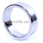 Эрекционное кольцо Boss Series Metal Cock Ring Large, серебрянное - Фото №1