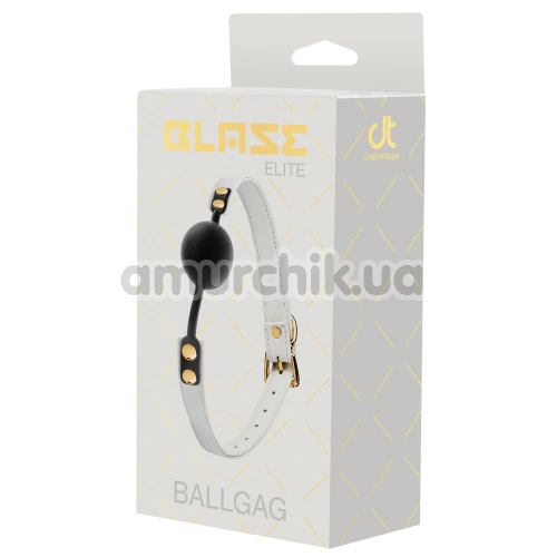 Кляп Blaze Elite Ball Gag, черно-белый