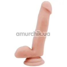 Фалоімітатор Mister Dixx Dual Density 7.1 Real Dildo, тілесний - Фото №1