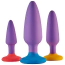 Набор анальных пробок Love Signal Smooth Adventure Set, фиолетовый - Фото №2