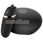 Клиторальный вибратор Rosy Gold Nouveau Vibrating & Licking Dual Stimulator, черный - Фото №1