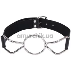 Кляп O-Ring Metal Gag, черный - Фото №1