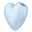 Симулятор орального сексу для жінок з вібрацією Satisfyer Cutie Heart, блакитний - Фото №1