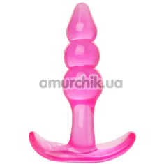 Анальная пробка Trinity Vibes Bubbles Bumpy Starter Anal Plug, розовая - Фото №1