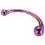 Фалоімітатор Glamour Glass Curved Wand, мультикольоровий - Фото №2