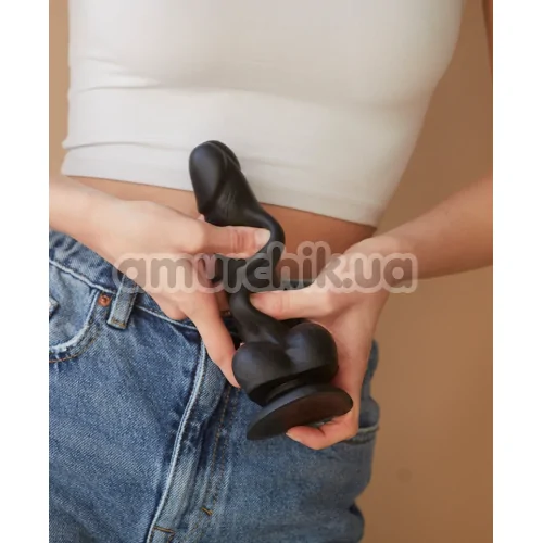 Фаллоимитатор Strap-On-Me Sliding Skin Realistic Dildo M, черный