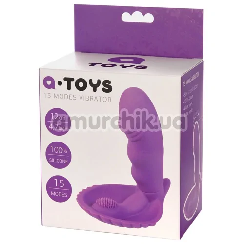 Вібратор кліторальний і точки G A-Toys 761029, фіолетовий