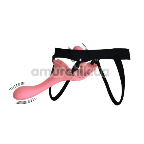 Страпон з вібрацією Party Color Toys Twiny, рожевий