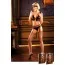 Комплект Black Mesh Stockings With Garter Belt: панчохи + пояс (модель B277) - Фото №1