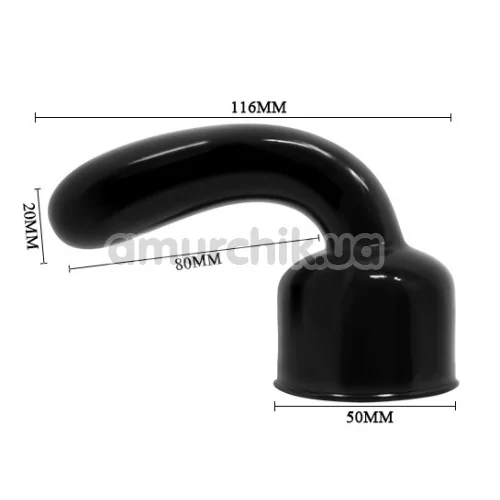 Насадка для вібромасажерів Power Head G-Spot Pleaser Wand Massager Head, чорна