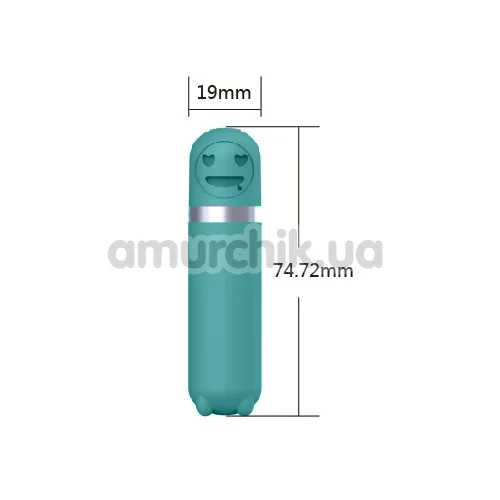 Клиторальный вибратор Odeco Quenby, бирюзовый