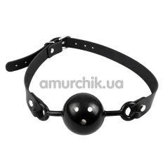 Кляп DS Fetish Breathable Ball Gag, черный - Фото №1