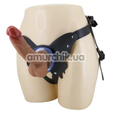 Страпон Pretty Love Harness Briefs Wells 6.3 Dildo, телесный - Фото №1