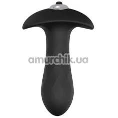 Анальна пробка з вібрацією Cheeky Love Diamond Plug, чорна - Фото №1