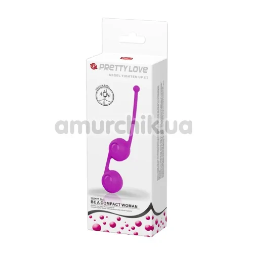 Вагинальные шарики Pretty Love Kegel Tighten Up III, фиолетовые