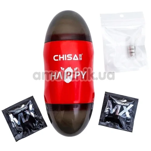 Мастурбатор з вібрацією Chisa Happy Cup Pussy & Mouth Masturbator