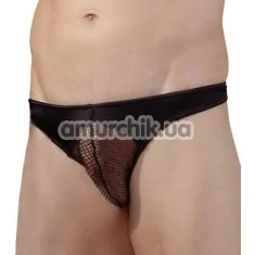 Трусы-стринги мужские Herren Riostring Nero, черные - Фото №1