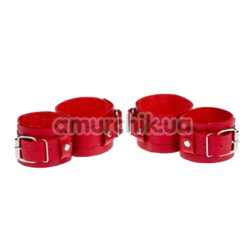 Фиксаторы для рук и ног sLash Fixation Me Ankle Smooth, красные