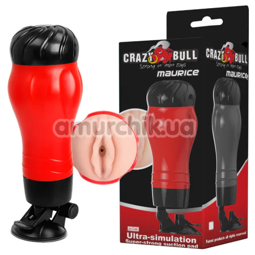 Мастурбатор Crazy Bull Maurice Vagina 00900T47N, червоний
