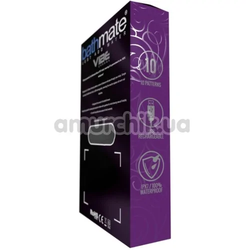 Вибропуля Bathmate Vibe Bullet Chrome, серебряная