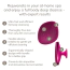Щетка для тела Geske Body Brush 4 in 1 Suction Mount Metal, розовая - Фото №7