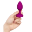 Анальна пробка з вібрацією B-Vibe Vibrating Jewel Plug S/M, малинова - Фото №5