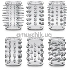 Набор насадок на пенис Stay Hard Cock Sleeve Kit, прозрачный - Фото №1