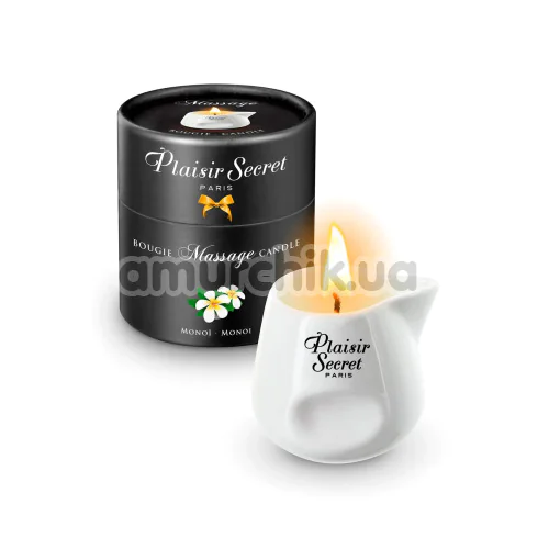 Массажная свеча Plaisir Secret Paris Bougie Massage Candle Monoi - моной, 80 мл - Фото №1
