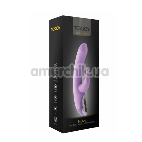 Вибратор Nova Triple Turbo Rollercoaster Rabbit Vibe, сиреневый