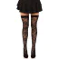 Панчохи Leg Avenue Wild Rose Net Thigh Highs, чорні - Фото №1